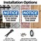 Signmission Need Key Fob To Re-Enter This Door OSHA Notice Sign, Plastic, 14in W x 10in L, 2PK OS-2PACK-NS-P-1014-L-14319 - alternate 4